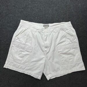 Talos Cargo Shorts White Size 40 Mens Cotton Utility Gorpcore 90s Vintage Style
